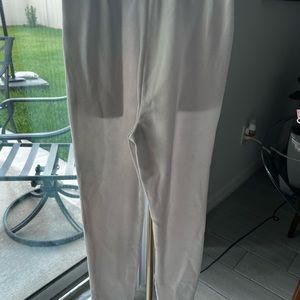 White jogger dress pants